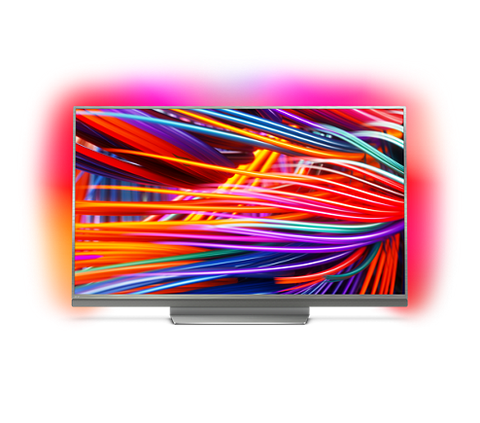 Philips 49" UHD TV, DVB-T2/C/S2, Android TV, Ambilight 3, Nano IPS pannel, Quad core,2900  PPI, 16 GB Internal memory, expandable, RC Keyboard+ Voice, Micro Dimming Pro,2x HDMI 2.0 + 2x HDMI 1.4, 1x USB3.0 + 2x USB2.0, DTS Premium Sound, 45W, Metal baze
