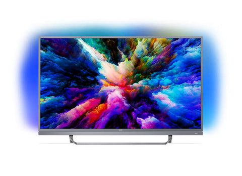 Philips 55" UHD,  DVB T/C/T2/T2-HD/S/S2 , Android TV, Ambilight 3, Ultra, Micro Dimming Pro, 1700 PPI, DTS-HD Premium Sound 25W,  Silver
