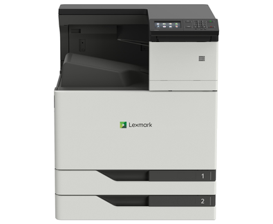 Color Laser Printer Lexmark CS921de - Duplex; A3 Laser; 1200 x 1200 dpi; Black: 35 ppm / Colour: 35 ppm; Standard: 1024 MB / Maximum: 3072 MB; c2 x 500-Sheet Input, 150-Sheet Multipurpose Feeder, 250-Sheet Output Bin, Integrated Duplex; USB 2.0; Gigabit