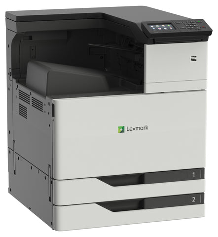 Color Laser Printer Lexmark CS923de - Duplex; A3 Laser; 1200 x 1200 dpi; Black: 55 ppm / Colour: 55 ppm; Standard: 1024 MB / Maximum: 3072 MB; 2 x 500-Sheet Input, 150-Sheet Multipurpose Feeder, 250-Sheet Output Bin, Integrated Duplex ; USB 2.0; Gigabit