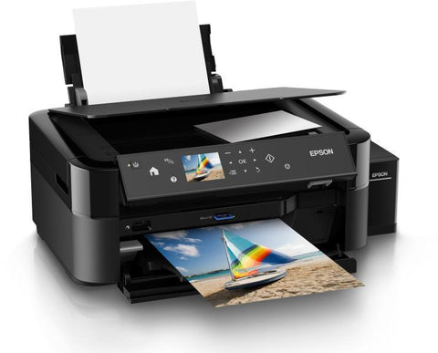 InkJet Printer EPSON L850, Consumer/Plain, Letter, 6 Ink Cartridges, lCMCYlMK, Print, Scan, Copy, Manual, 5,760 x 1,440 dpi, 38 Pages/min Color (plain paper), 12 Seconds per 10 x 15 cm photo