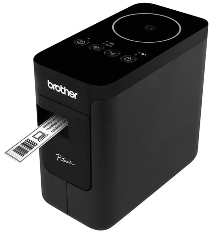 P-Touch BROTHER Labelling system PTP750W, Desktop, Plug&Play, TZ tapes 3.5 to 24 mm, Print up to 30mm/sec, Option for Battery (alkaline/NiMH/Li-ion)&adapter, Editor Lite & Editor 5.1, NFC walk up&print