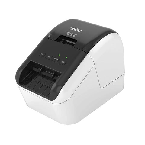 Label Printer BROTHER QL800, DK Rolls up to 62 mm width, 148 mm/s print speed, 300 dpi, USB 2.0, PT Editor Lite, Black/Red printing, 1DK11201 (100 lables),1DK22205 (5m)