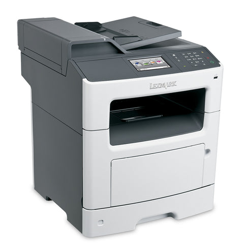 Mono Laser Multifunctional Lexmark MX417de 4in1; Duplex;A4; 1200 x 1200 dpi;2400 IQ; 38 ppm; 512 MB; RADF;38 cpm; capacity: 300 sheets; USB 2.0; Gigabit LAN; 4.3'' colour touch screen