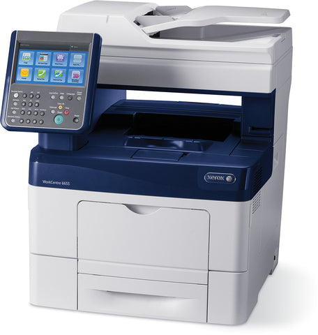 Мултифункционално у-во Xerox WorkCenter 6655i A4 35/35PPM DUPLEX COPY/PRINT/SCAN/FAX SOLD ADOBE PS3 PCL5/6 2 TRAYS TOTAL 700 SHEETS