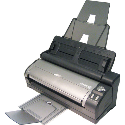 Скенер Xerox DocuMate 3115, A4, Duplex Mobile and ADF Desktop, 15 ppm / 30 ipm, 600dpi, USB or Wall, TWAIN/WIA, 500 sheet per day, OneTouch integrated with Kofax VRS, Nuance PaperPort, Nuance OmniPage Pro, NewSoft BizCard, ExactScan Lite software, PageM