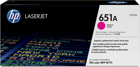 Консуматив HP 651A Original LaserJet cartridge; magenta; 16000 Page Yield ; 1 - pack; CLJ Enterprise 700 color MFP M775