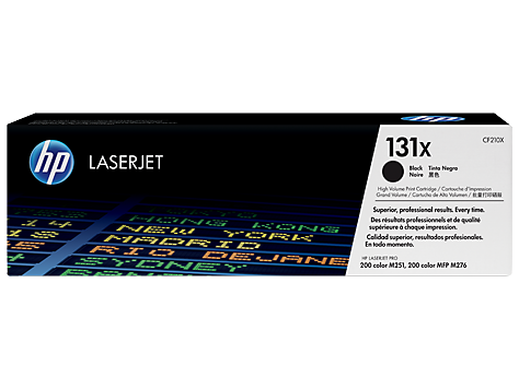 Консуматив HP 131X Original LaserJet cartridge; black; 2400 Page Yield ; 1 - pack; HP LaserJet Pro 200 color M251/MFP M276
