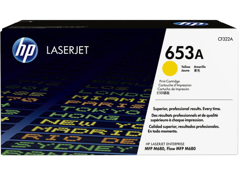 Консуматив HP 653A Original LaserJet cartridge; yellow; 16500 Page Yield ; 1 - pack; HP Color LaserJet Enterprise MFP M680