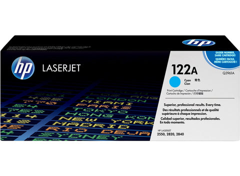 Консуматив HP 122A Original LaserJet cartridge; cyan; 4000 Page Yield ; 1 - pack; CLJ 1550/2550/2820aio/2840aio