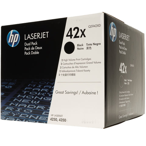 Консуматив HP 42X Original LaserJet cartridge; black; 20000 Page Yield ; 2 - pack; LJ 4250/4350