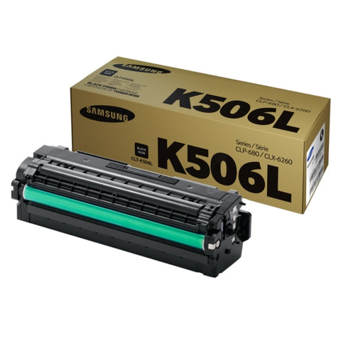 Консуматив Samsung CLT-K506L H-Yield Blk Toner Crtg (up to 6 000 A4 Pages at 5% coverage)* CLP-680ND CLX-6260 Series