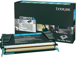 Cyan High Yield Toner Cartridge ,10,000 pages,C736dn / C736dtn / C736n / X736de / X738de / X738dte, Return Programme
