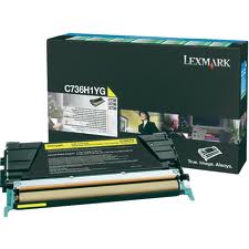 Yellow High Yield Toner Cartridge ,10,000 pages,C736dn / C736dtn / C736n / X736de / X738de / X738dte, Return Programme