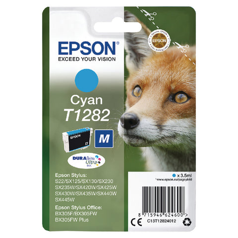 Ink Cartridge EPSON Cyan for Stylus S22/SX125/SX420W/SX425W/SX525WD/BX305F/BX320FW/BX625FWD
