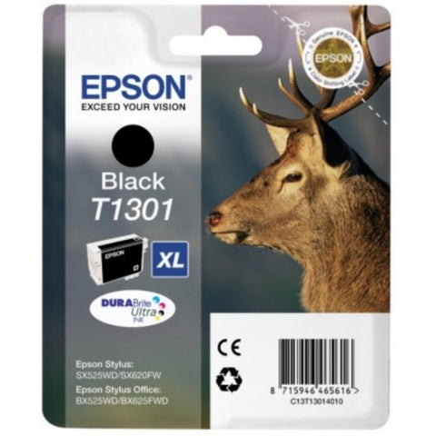 Ink Cartridge EPSON Black T1301 DURABrite Ultra Ink