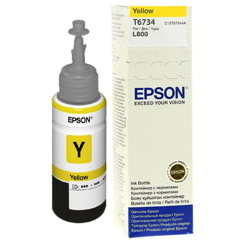 Ink Cartridge EPSON T6734, 6 colour ink bottles, Singlepack, 1 x 70.0 ml Yellow