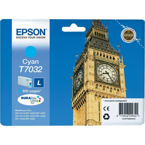Ink Cartridge EPSON for WP4000/4500/4525 Series Ink Cartridge L Cyan, 0.8k