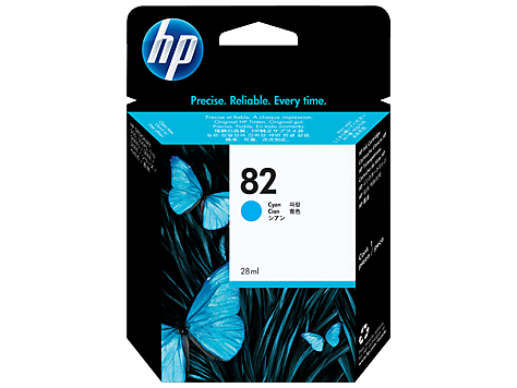 Консуматив HP 82 Standard Original Ink Cartridge; Cyan;  ; HP DesignJet 10, 20, 50, 120, 500, 510, 800