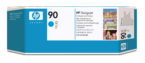 Консуматив HP 90 Standard Original Ink Cartridge; Cyan;  ; HP DesignJet 4000, 4020, 4500, 4520