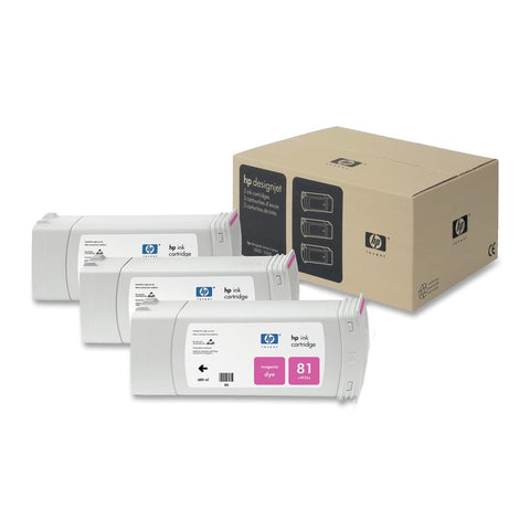 Консуматив HP 81 3 - Pack Original Ink Cartridge; Magenta 680 ml;  ; HP Designjet 5000; 5500
