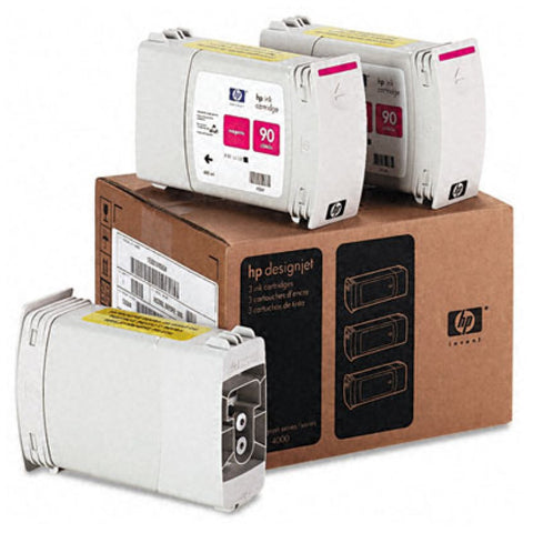 Консуматив HP 90 3 - Pack Original Ink Cartridge; Magenta 400 ml;  ; HP DesignJet 4000; 4500; 4020; 4520;