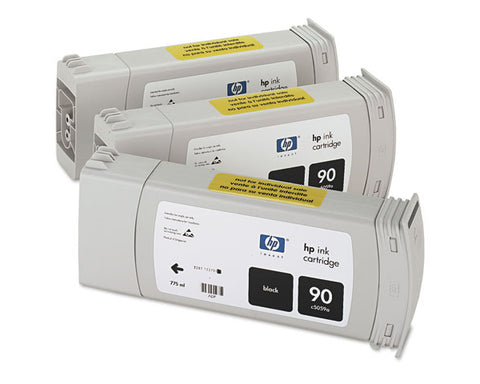 Консуматив HP 90 3 - Pack Original Ink Cartridge; Black 750 ml;  ; HP DesignJet 4000; 4500; 4020; 4520;