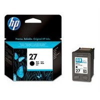 Консуматив HP 27 Standard Original Ink Cartridge; Black;  Page Yield 280; HP DeskJet 3320 3325 3420 3425 3520 3535 3550 3645 3650 3745 3845 4212 4215 4219 4252 4255 4315 4355 5605 5610 5615