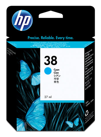 Консуматив HP 38 Standard Original Ink Cartridge; Cyan;  Page Yield 4500; HP PhotoSmart B8850; B9180; B9180gp