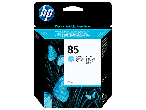 Консуматив HP 85 Standard 1-Pack Original Ink Cartridge; Light Cyan 68 ml;  ; HP DesignJet 30, 90, 130