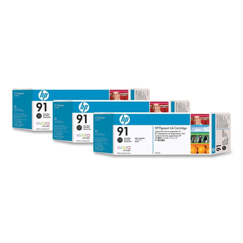 Консуматив HP 91  3 - Pack  Original Ink Cartridge; Photo Black;  ; HP Designjet Z6100