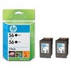 Консуматив HP 56 2-Pack Original Ink Cartridge; Black;  Page Yield 2*520; HP Deskjet 450; 5150; 4212; 5610; 6110; 1210