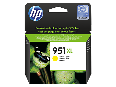 Консуматив HP 951XL Value Original Ink Cartridge; Yellow;  Page Yield 1500; HP OfficeJet Pro 251; 276; 8100; 8600