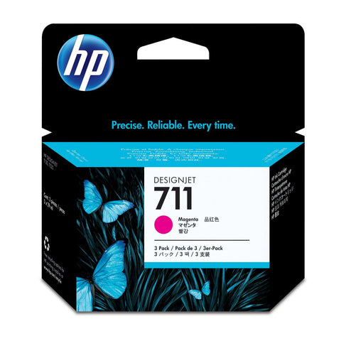 Консуматив HP 711 3 - Pack  Original Ink Cartridge; Magenta;  ; HP DesignJet T120, T520