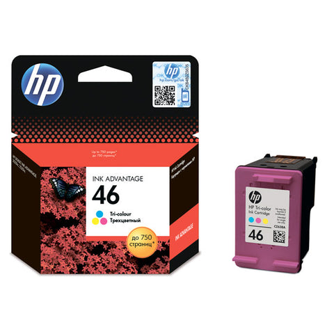 Консуматив HP 46 Original Ink Cartridge; Tri-Colour;  Page Yield 750;