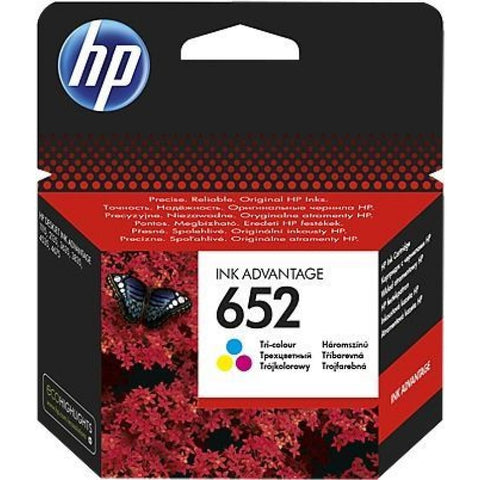 Консуматив HP 652 Original Ink Cartridge; Tri-Color;  Page Yield 200; HP DeskJet Ink Advantage 1115; 2135; 3635; 3775; 3785; 3787 ; 3835; 4535; 4675;