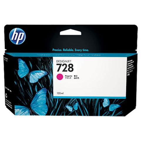 Консуматив HP 728 Standard 1-Pack Original Ink Cartridge; Magenta 130 ml;  ; HP DesignJet T730, T830