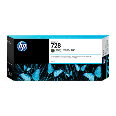 Консуматив HP 728 Standard 1-Pack Original Ink Cartridge; Black 300 ml;  ; HP DesignJet T730, T830