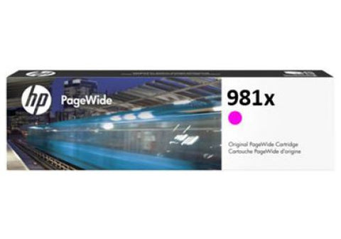 Консуматив HP 981X Standard 1-Pack Original Ink Cartridge; Magenta ;  Page Yield 10000; HP PageWide Enterprise Color 556; 586;