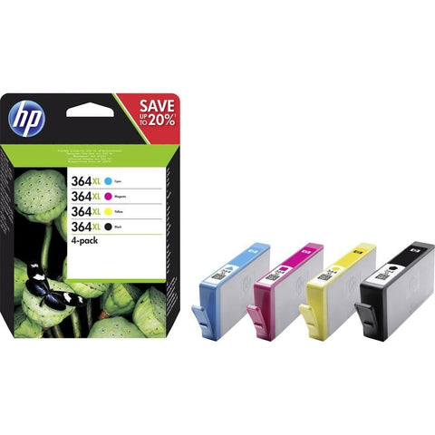 Консуматив HP 364X Combo 4Pack Original Ink Cartridge; C/M/Y/K;  Page Yield 750/750/750/550; HP ENVY 5642; 5644; 5744; 5646; 5540;