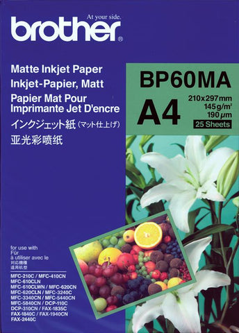 Paper BROTHER 25 sheets Matte Paper  A4