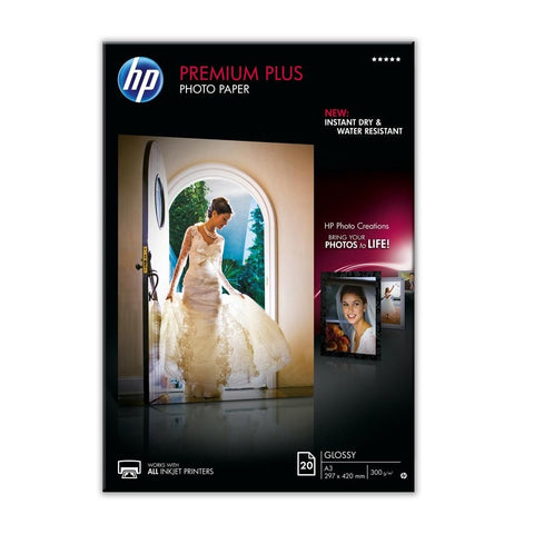 Хартия HP Premium Plus Glossy Photo Paper white 300g/m2 A3 20 sheets 1-pack