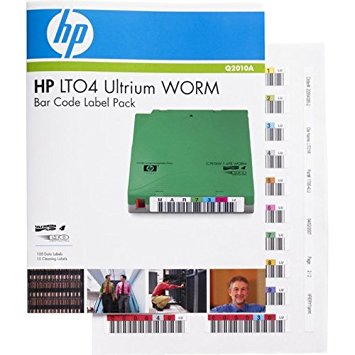 Хартия HPE LTO Ultrium WORM bar code labels 100-pack