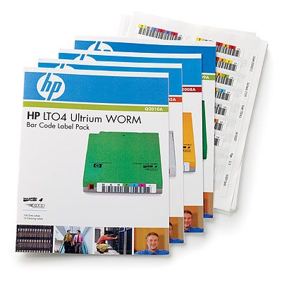 Хартия HPE LTO Ultrium 5 WORM automation barcode labelled 110-pack