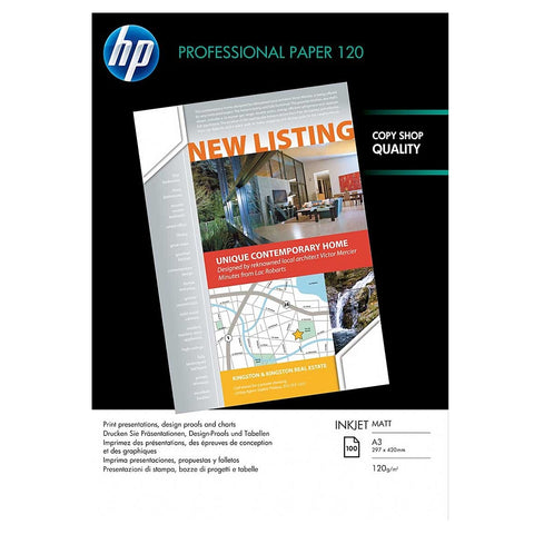 Хартия HP Professional matte paper white inkjet 120g/m2 A3 100 sheets 1-pack