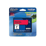 TZ Tape BROTHER 24mm Black on Red, Laminated, 8m lenght, for P-Touch