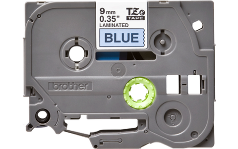 Tape BROTHER TZ Tape 9mm Black on Blue, Laminated, 8m lenght, for P-Touch
