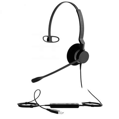 Слушалки с микрофон Jabra BIZ 2300 Mono, Noise Cancelling, Microphone, USB