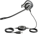 Слушалки с микрофон Jabra BIZ 2400 II Mono, Noise Cancelling, Microphone, USB
