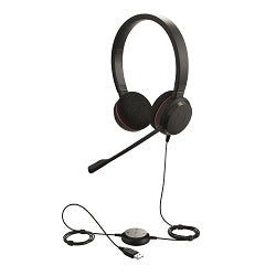 Слушалки с микрофон Jabra EVOLVE 20 MS Duo, Noise Cancelling, Microphone, USB